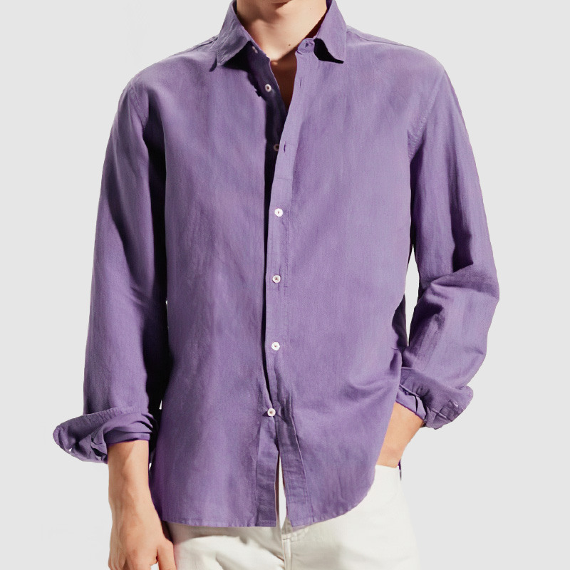 Chemise Décontractée Pour Homme, Coupe Régulière, En Coton Doux