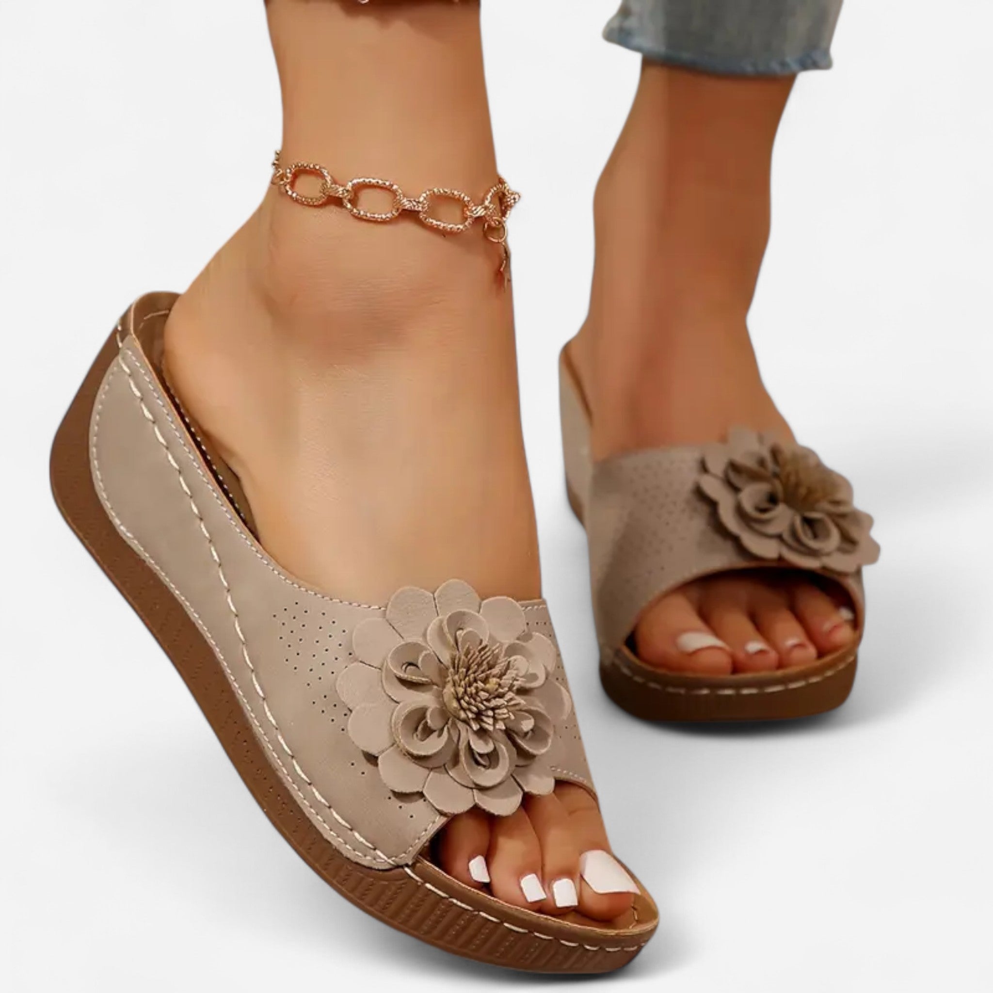 Nirelle - Sandales élégantes pour femmes, confort et style floral