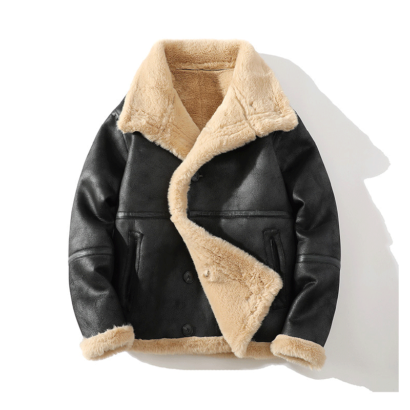 Veste en Cuir de Mouton pour Homme