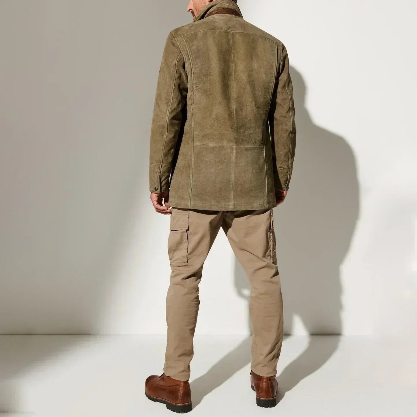 Victor - Veste Élégante à Col Montant pour Homme Rétro
