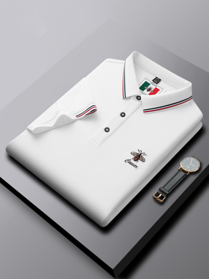 Imprimé abeille |  Polo homme simple et élégant pour affaires