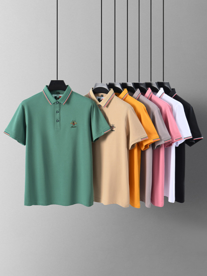 Imprimé abeille |  Polo homme simple et élégant pour affaires