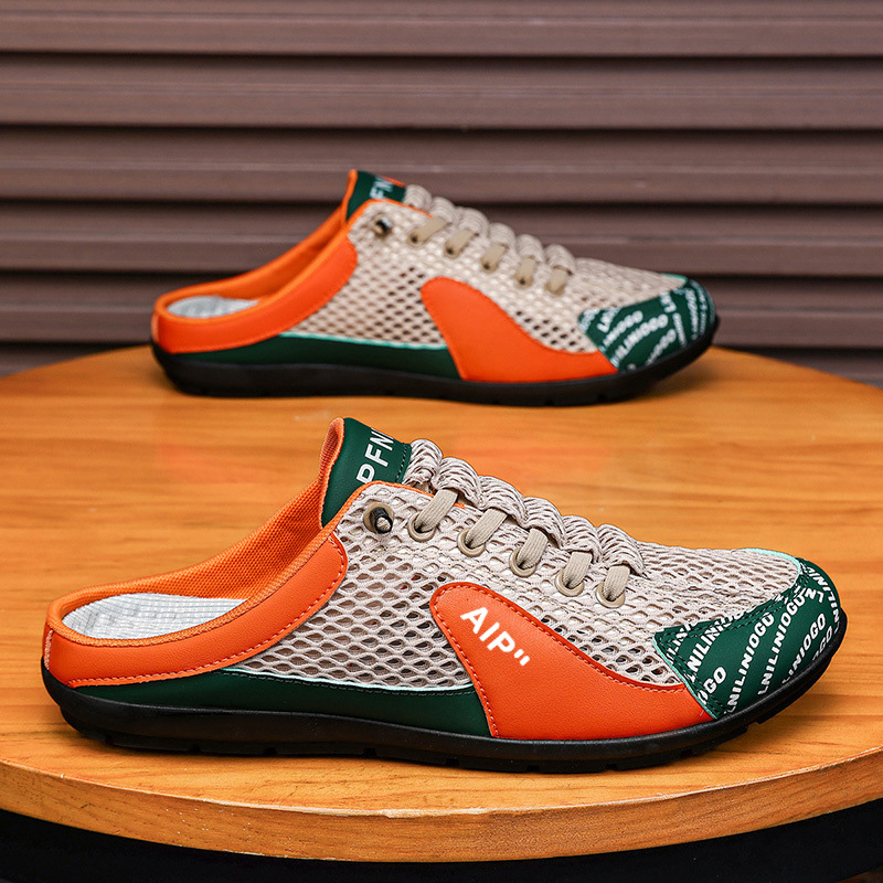 Mules en mesh respirant pour homme – Confort et facilité à enfiler