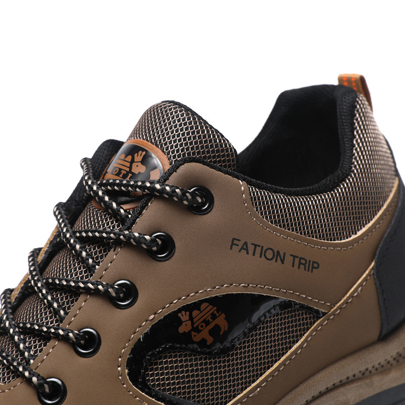 Heren sportschoenen met platform, lichtgewicht, ademend en casual, met werkbescherming
