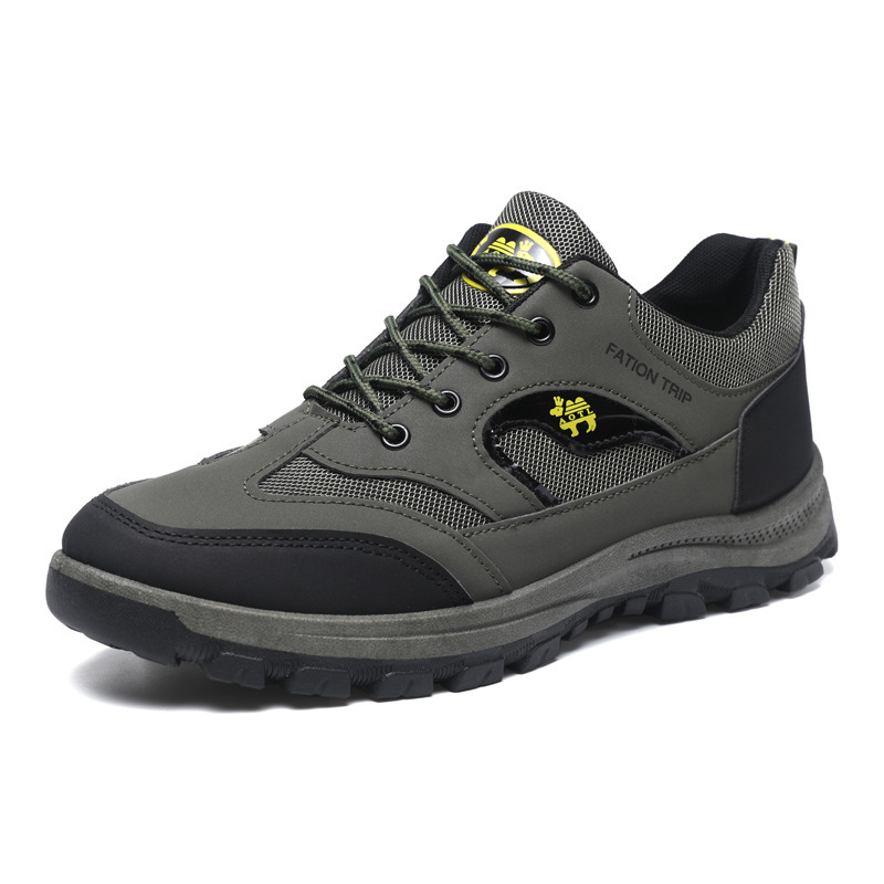 Heren sportschoenen met platform, lichtgewicht, ademend en casual, met werkbescherming