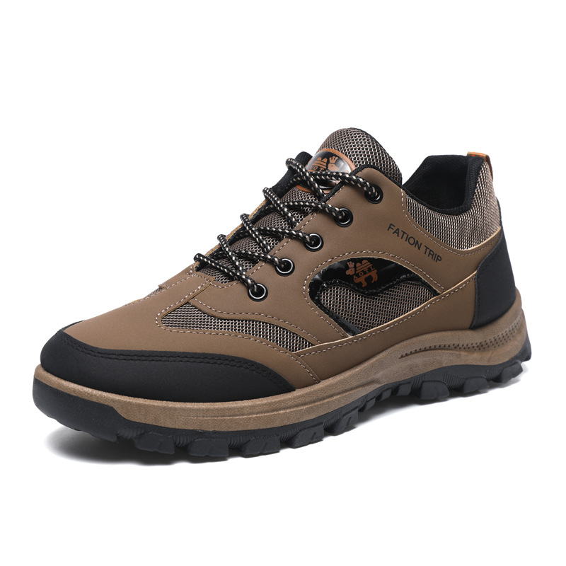 Heren sportschoenen met platform, lichtgewicht, ademend en casual, met werkbescherming