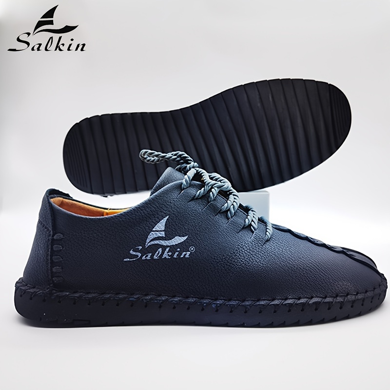 🔥Baskets rétro pour hommes faites main - Chaussures lacées confortables et antidérapantes pour les activités extérieures et décontractées