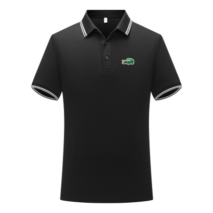 Broderie crocodile – Polo homme estival, élégant et décontracté pour les affaires