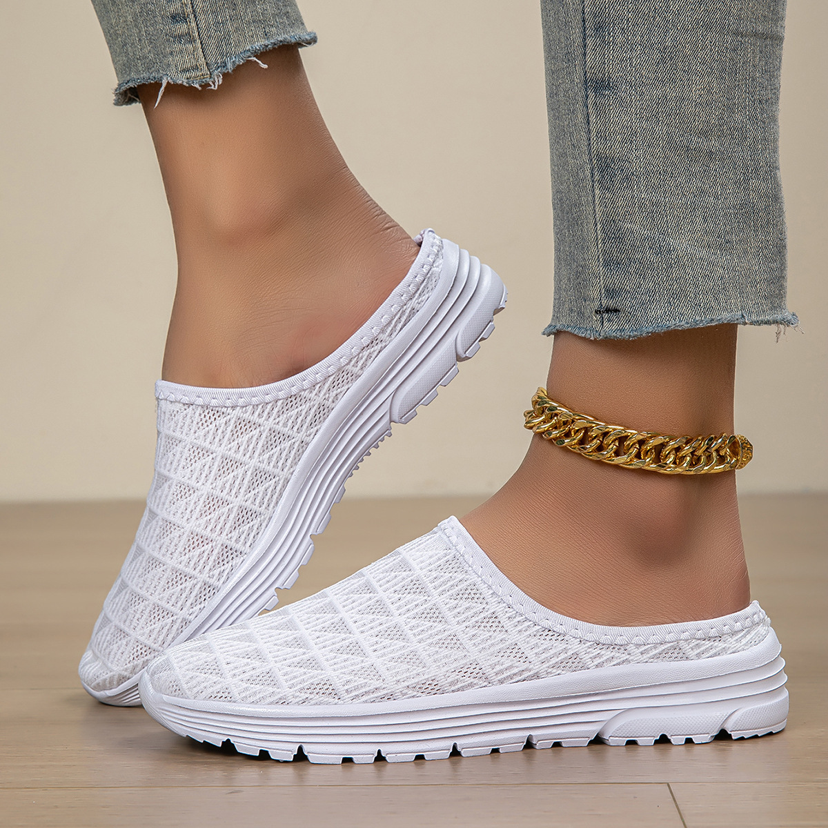 Ademende mesh sneakers voor dames