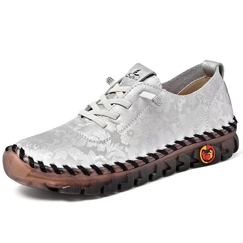 1Pc Dames Ademend Lage Sneakers - Antislip & Comfortabele Instappers met Pailletten Detail voor Alle Seizoenen