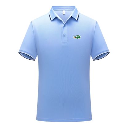 Broderie crocodile – Polo homme estival, élégant et décontracté pour les affaires