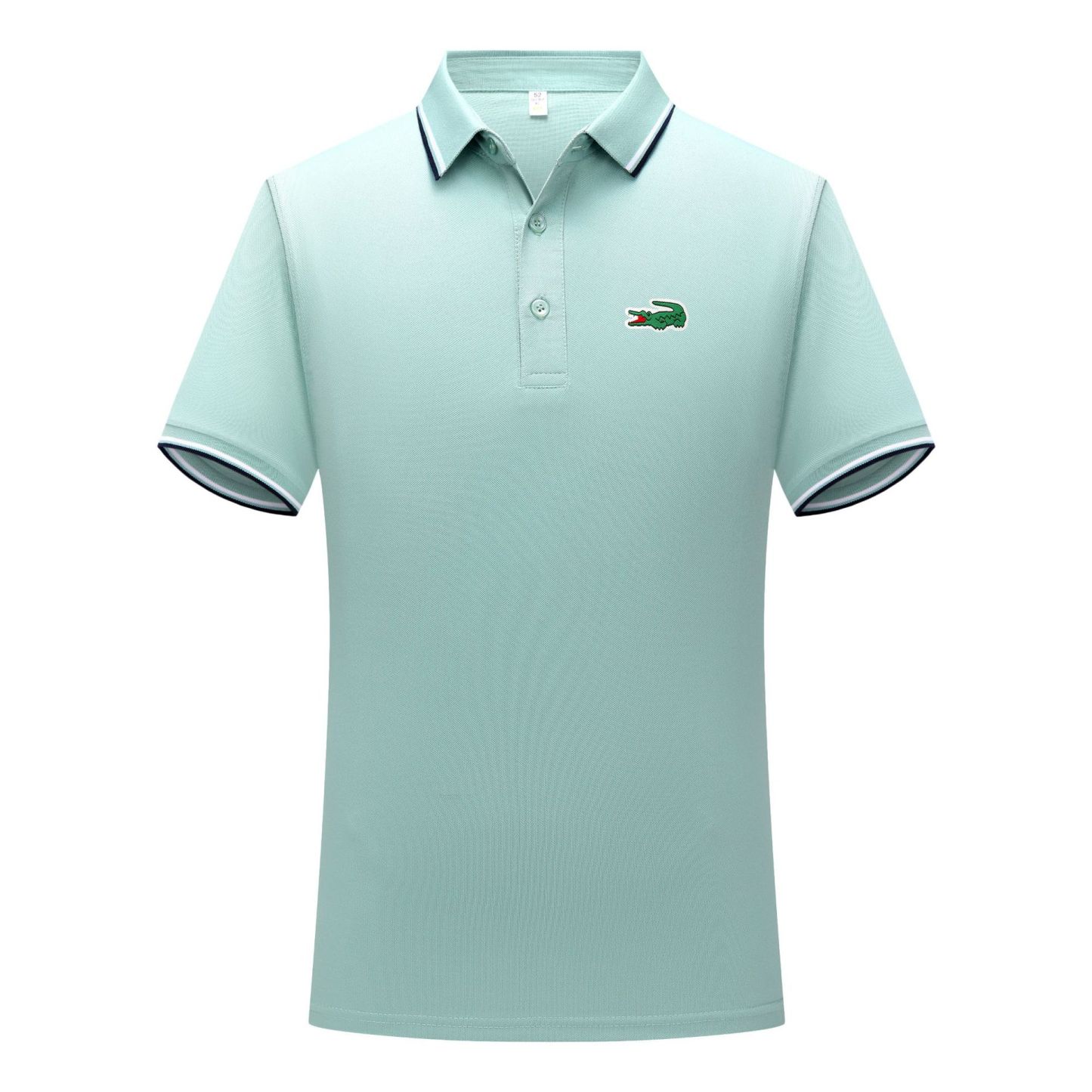 Broderie crocodile – Polo homme estival, élégant et décontracté pour les affaires