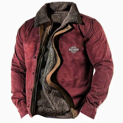 🔥Veste en peluche de cachemire de travail en extérieur d'hiver pour hommes