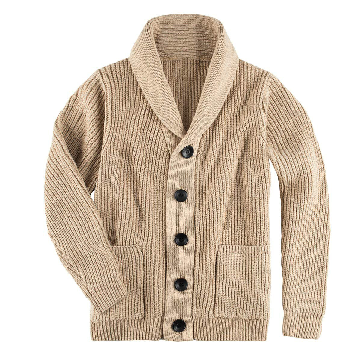 Gebreide Casual Cardigan voor Mannen - Britse Stijl Trui Jas