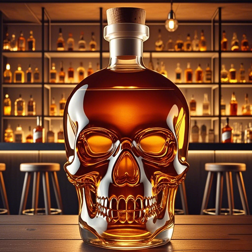 ✨DERNIER JOUR : -49 %🔥 – 🎁Bouteille de whisky amusante en forme de crâne