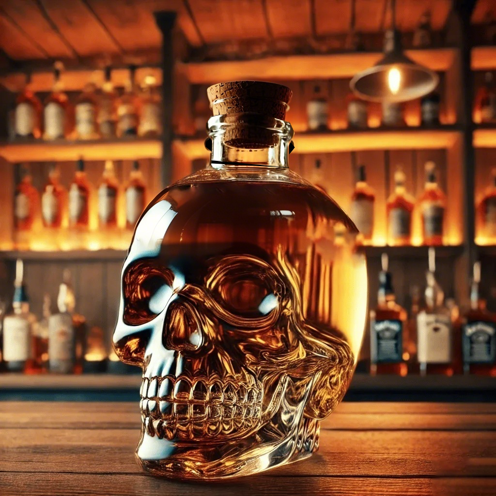 ✨DERNIER JOUR : -49 %🔥 – 🎁Bouteille de whisky amusante en forme de crâne