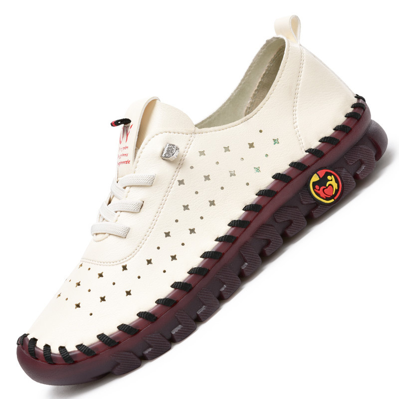 1Pc Dames Ademend Lage Sneakers - Antislip & Comfortabele Instappers met Pailletten Detail voor Alle Seizoenen