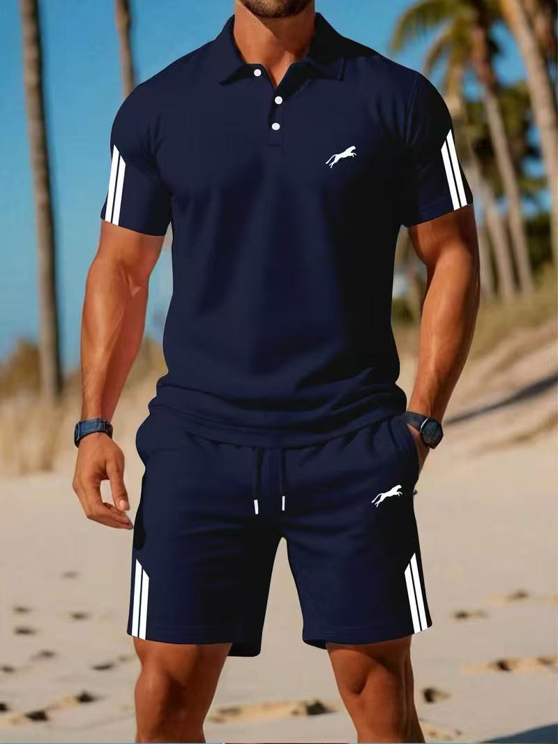⏰ Dernier jour : 50 % de réduction ! 🔥 – Ensemble sport 2 pièces pour homme : t-shirt à manches courtes et short à séchage rapide