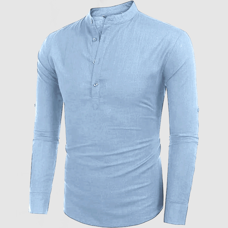 Chemise Décontractée en Coton et Lin pour Homme – Usage Quotidien