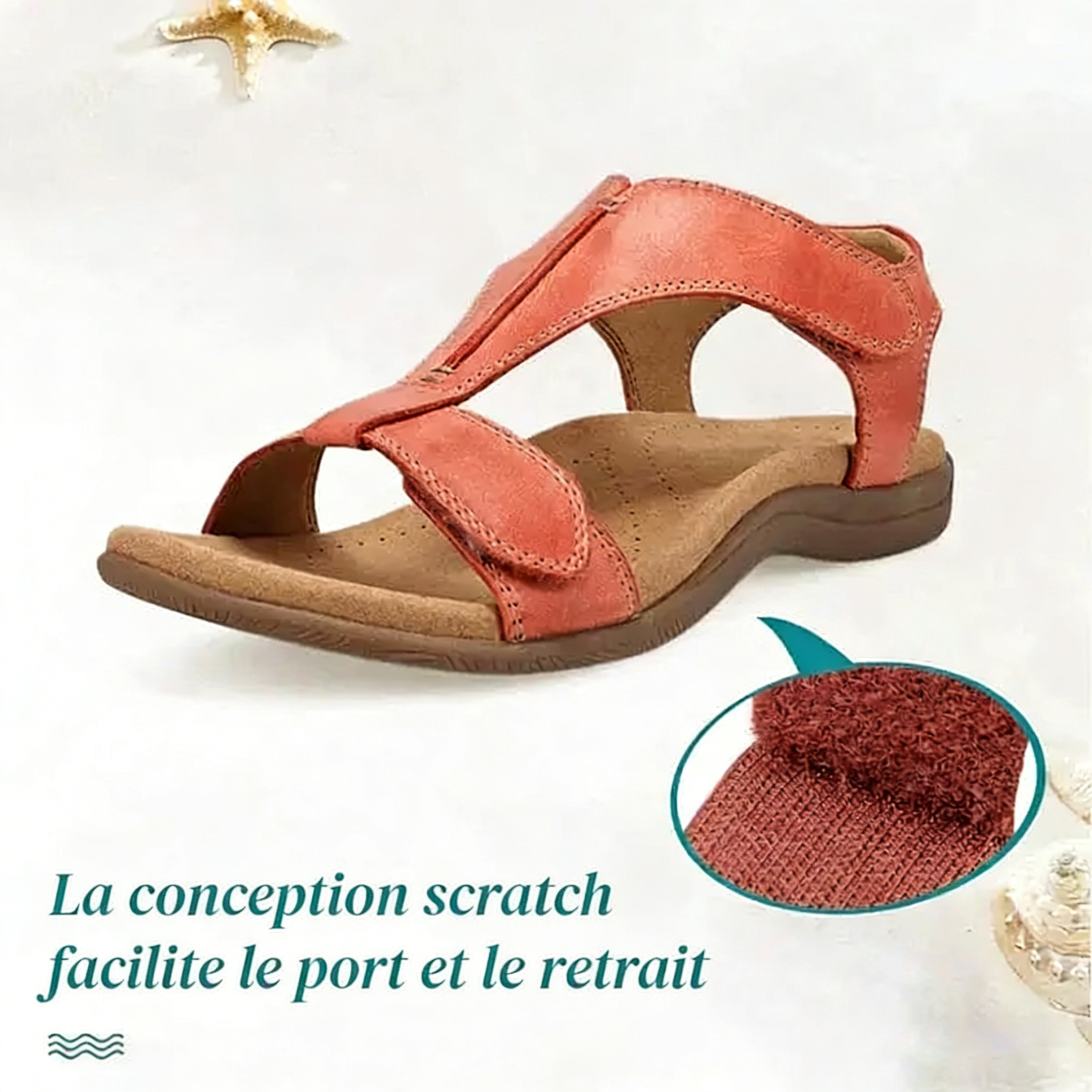 🔥DERNIER JOUR -70 %🔥Sandales orthopédiques compensées pour femmes | Adaptées à vos pieds