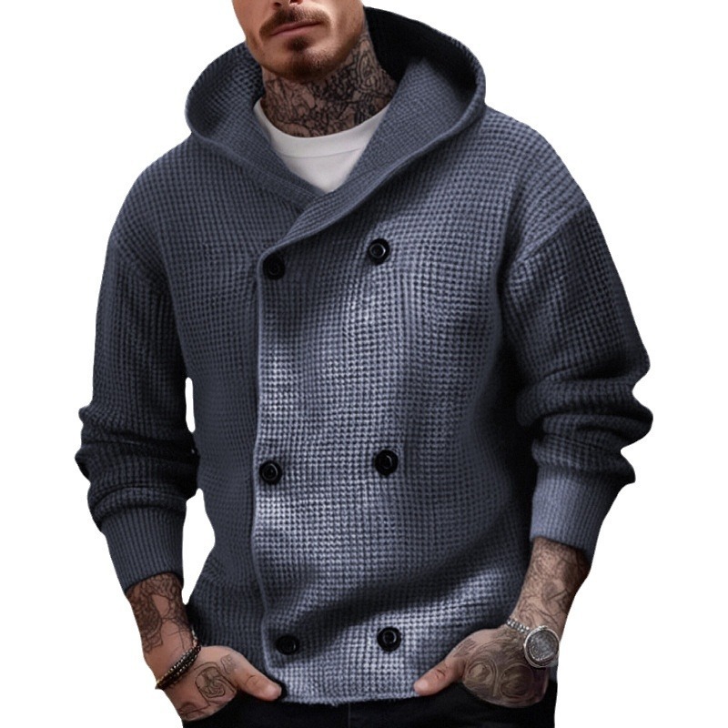 [Copy]Cardigan Tricoté Décontracté pour Hommes - Veste Pull de Style Britannique