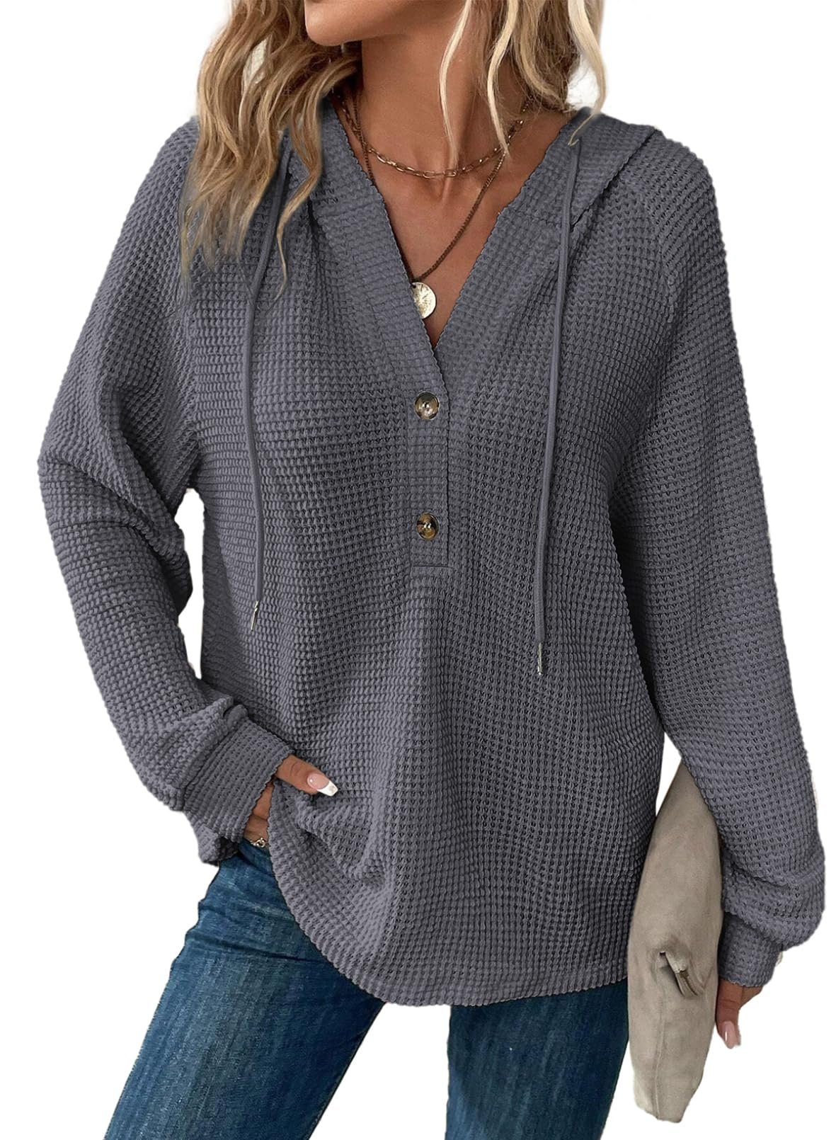 🔥 Sweatshirt décontracté à manches longues pour femme en tricot