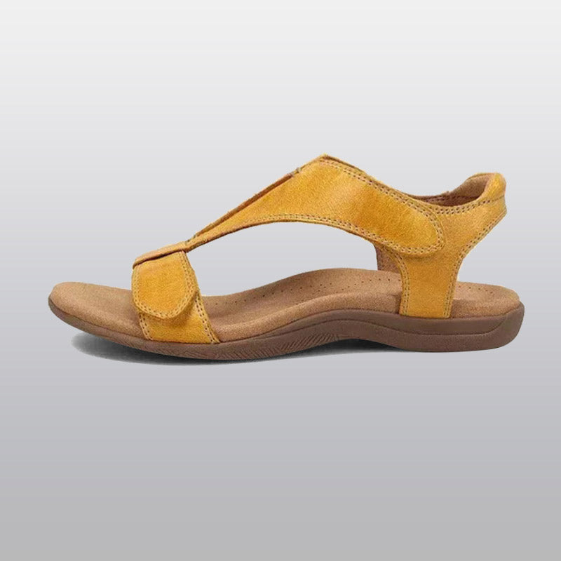 Shoeshome platte sandalen voor dames met voetboogondersteuning