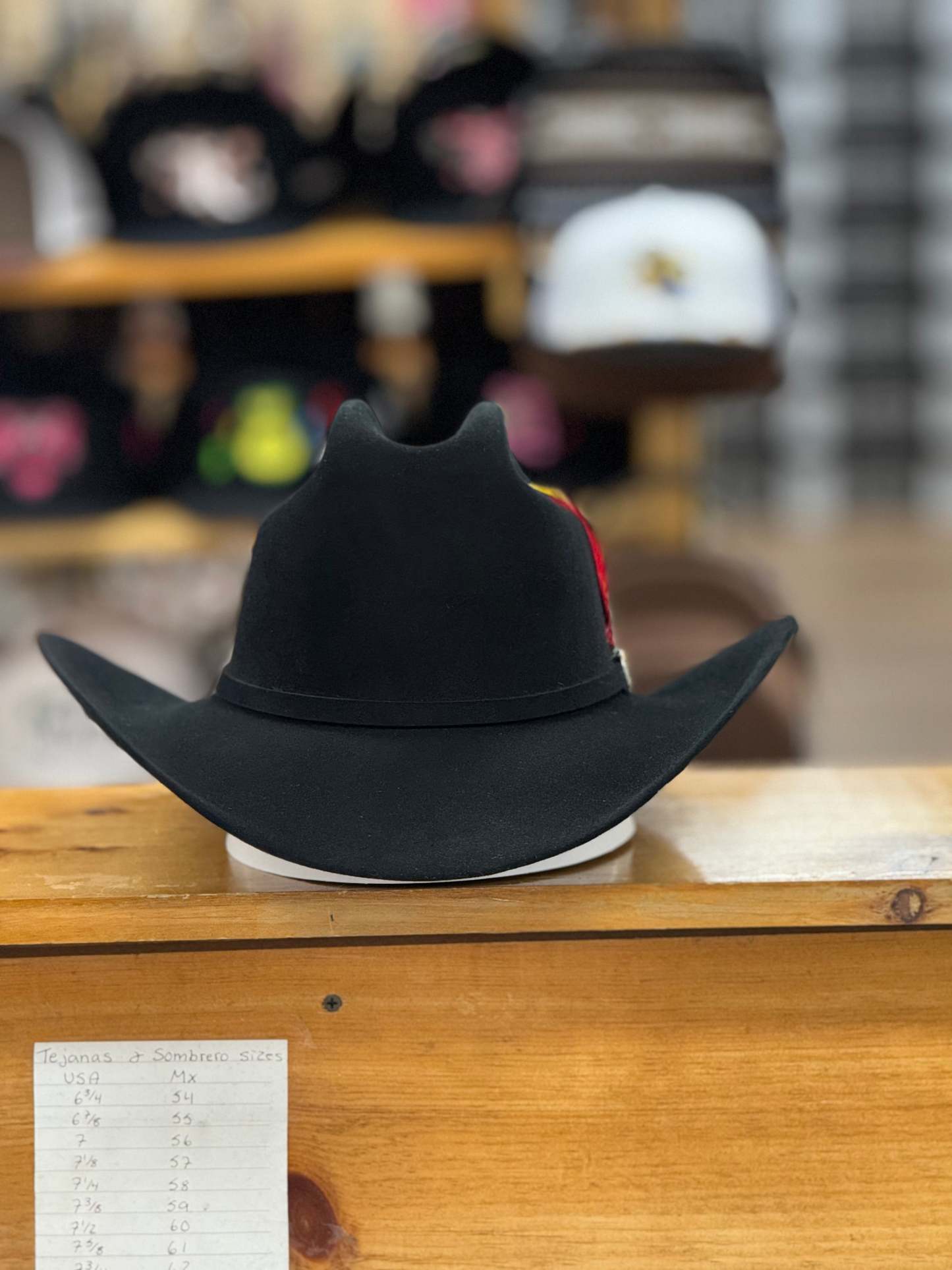 Zwarte El Patron cowboyhoed