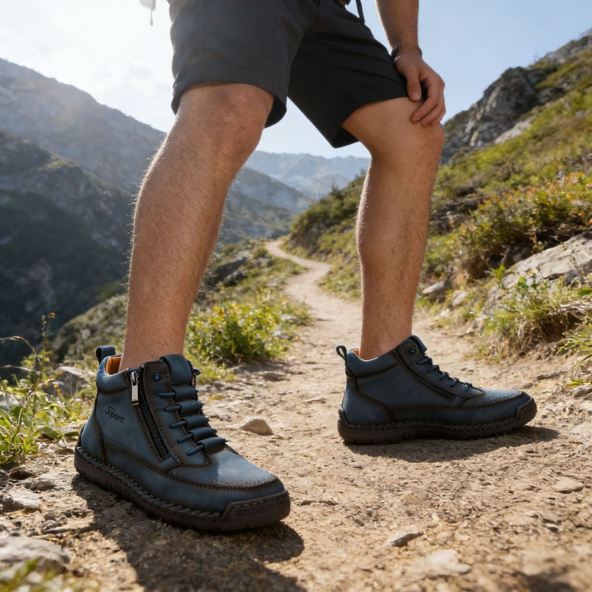 [Copy]Bottes décontractées en cuir pour hommes – Confortables pour la marche et la conduite (‑70% Offre Limitée)