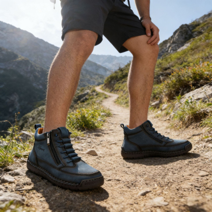 [Copy]Bottes décontractées en cuir pour hommes – Confortables pour la marche et la conduite (‑70% Offre Limitée)