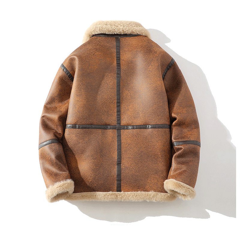 Veste en Cuir de Mouton pour Homme