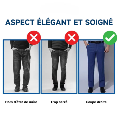 Mainine Dad Jeans - Jean Homme Taille Haute Coupe Droite Stretch