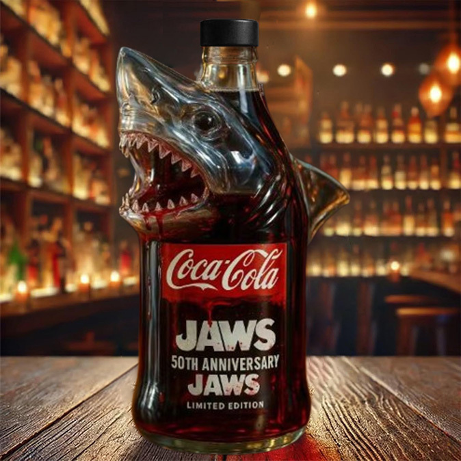 🔥49 % KORTING🔥 Limited edition whiskyfles 50e verjaardag van Jaws