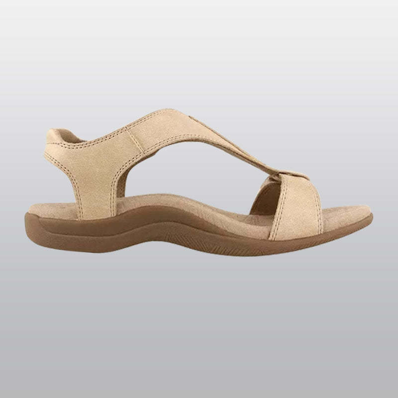 Shoeshome platte sandalen voor dames met voetboogondersteuning