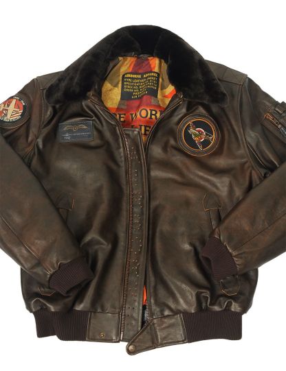 Veste en Cuir de Vol B-15 Spitfire [Livraison Gratuite Aujourd'hui]