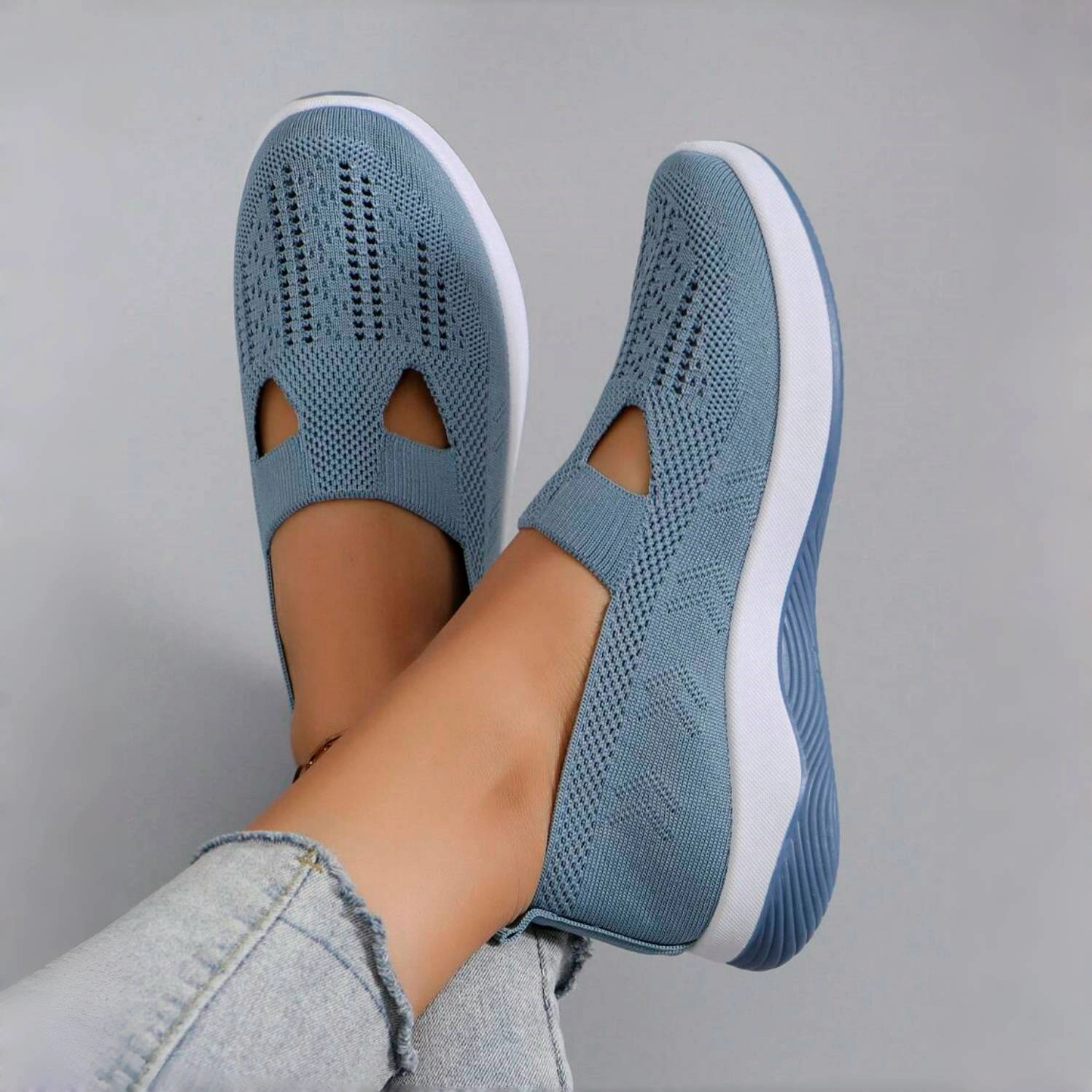 🔥Laatste dag van de promotie - 70% KORTING🔥 - Comfortabele en ademende gebreide sneakers voor dames