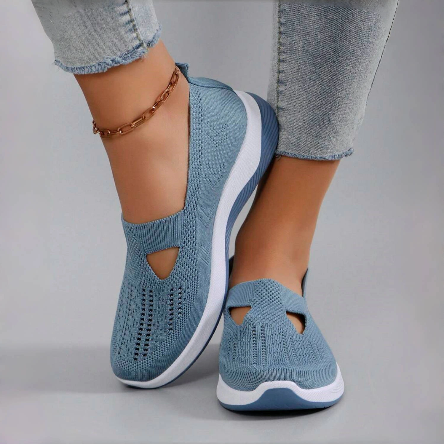🔥Laatste dag van de promotie - 70% KORTING🔥 - Comfortabele en ademende gebreide sneakers voor dames