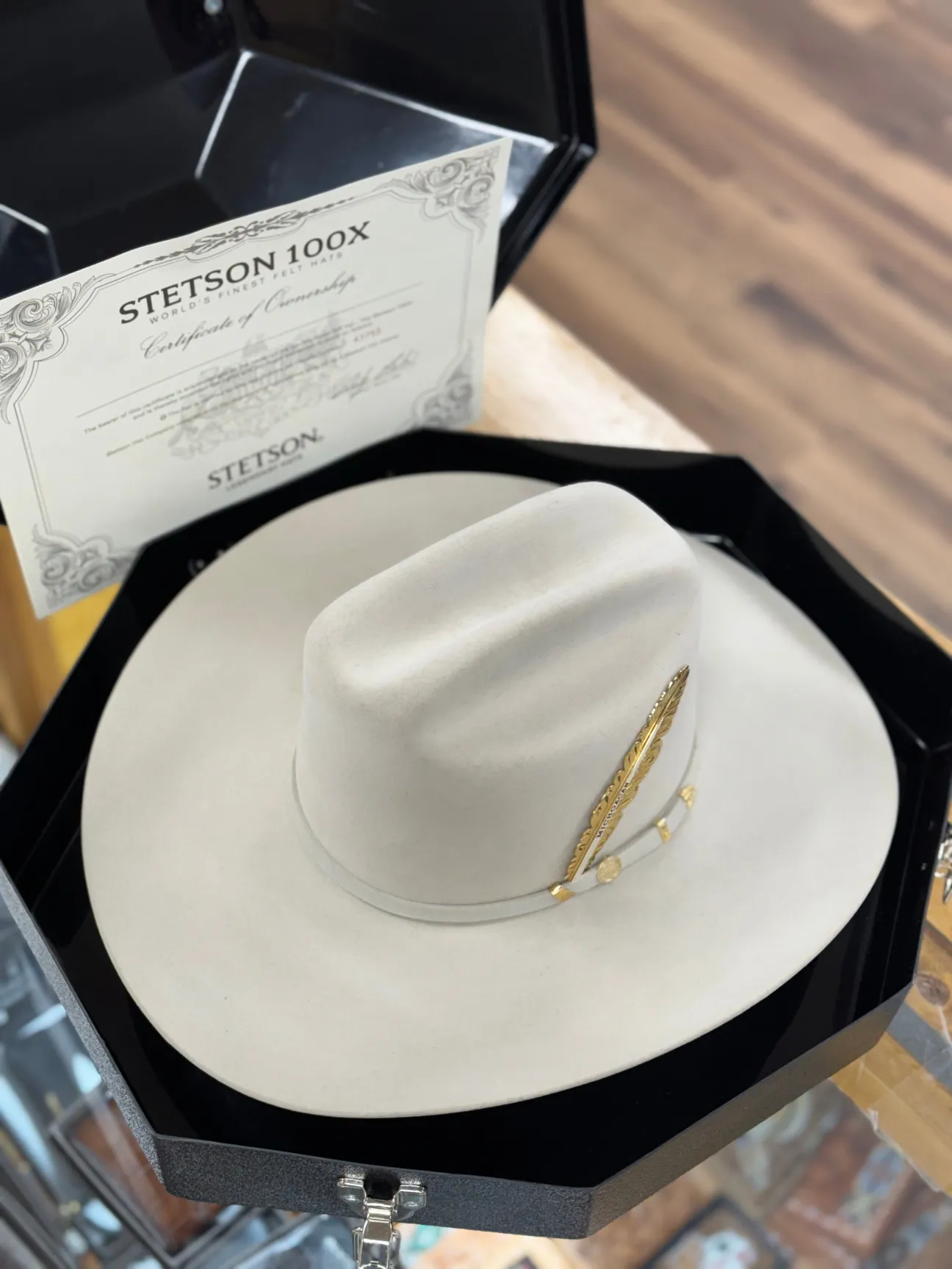 Cowboyhoed 100x President Silver Belly Copa Alta