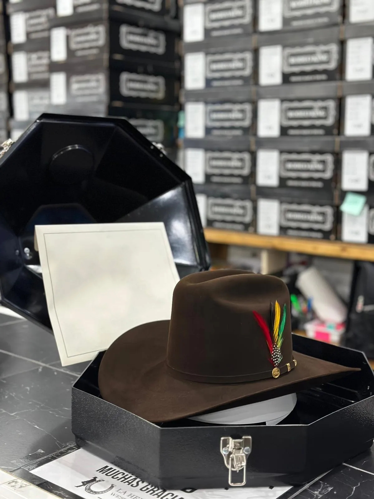 Cowboy Hat 100x Président Chocolate Copa Alta