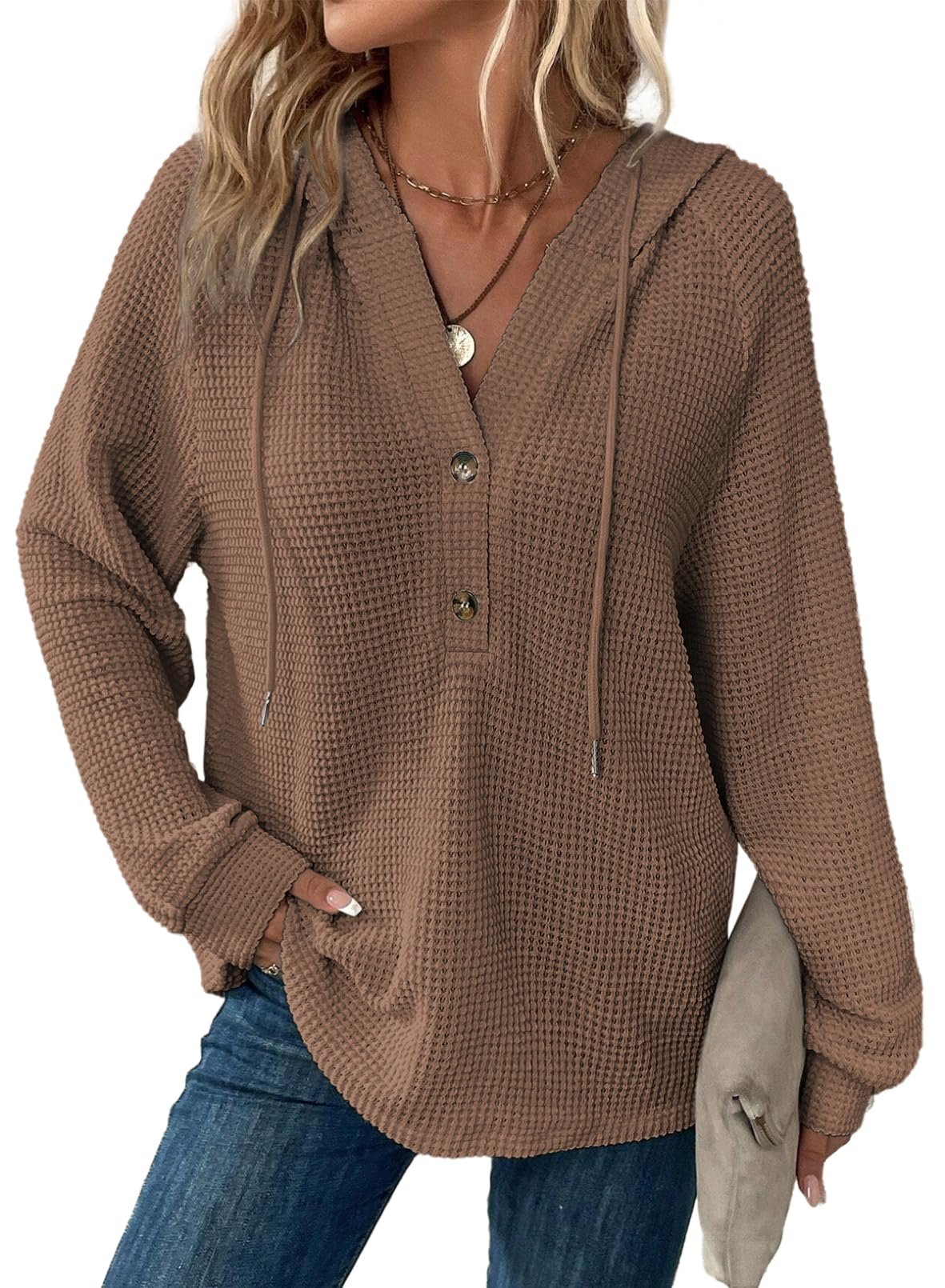 🔥 Sweatshirt décontracté à manches longues pour femme en tricot