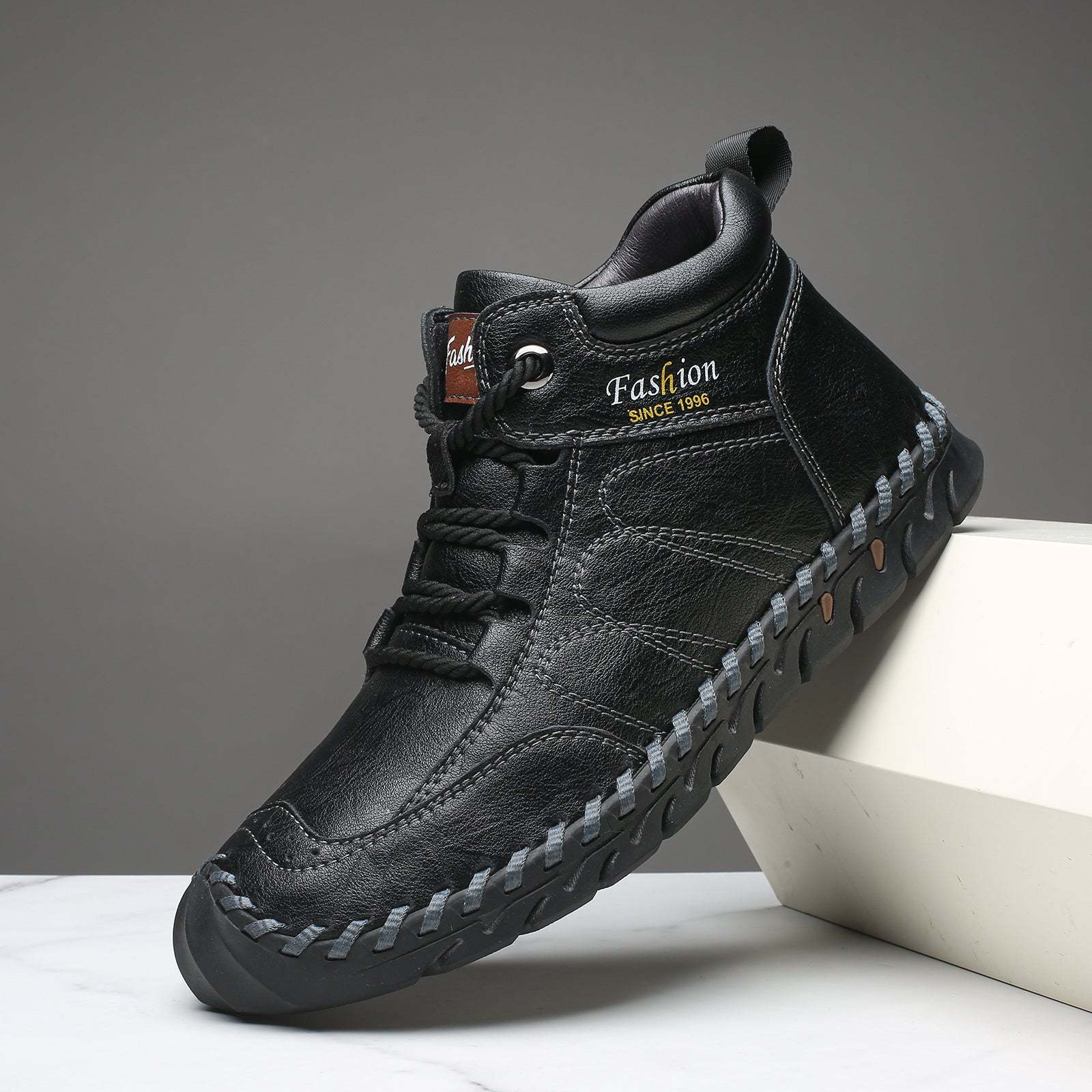 Last Day 60% OFF🔥⏱️Christmas Promotion⏱️🔥Men's Casual Leather Good Arch Support & Non-slip Outdoor  Breathable Walking Shoes