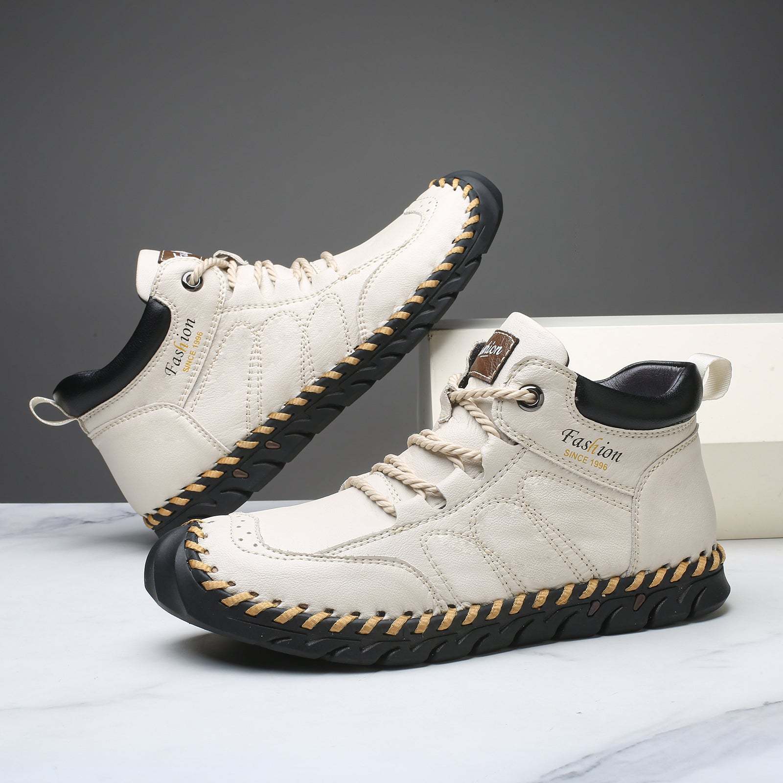 Last Day 60% OFF🔥⏱️Christmas Promotion⏱️🔥Men's Casual Leather Good Arch Support & Non-slip Outdoor  Breathable Walking Shoes