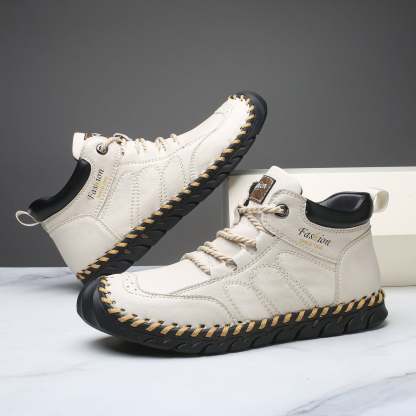 Last Day 60% OFF🔥⏱️Christmas Promotion⏱️🔥Men's Casual Leather Good Arch Support & Non-slip Outdoor  Breathable Walking Shoes