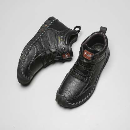 Last Day 60% OFF🔥⏱️Christmas Promotion⏱️🔥Men's Casual Leather Good Arch Support & Non-slip Outdoor  Breathable Walking Shoes