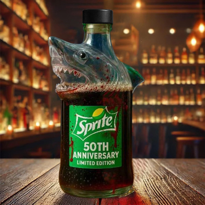🔥49 % KORTING🔥 Limited edition whiskyfles 50e verjaardag van Jaws