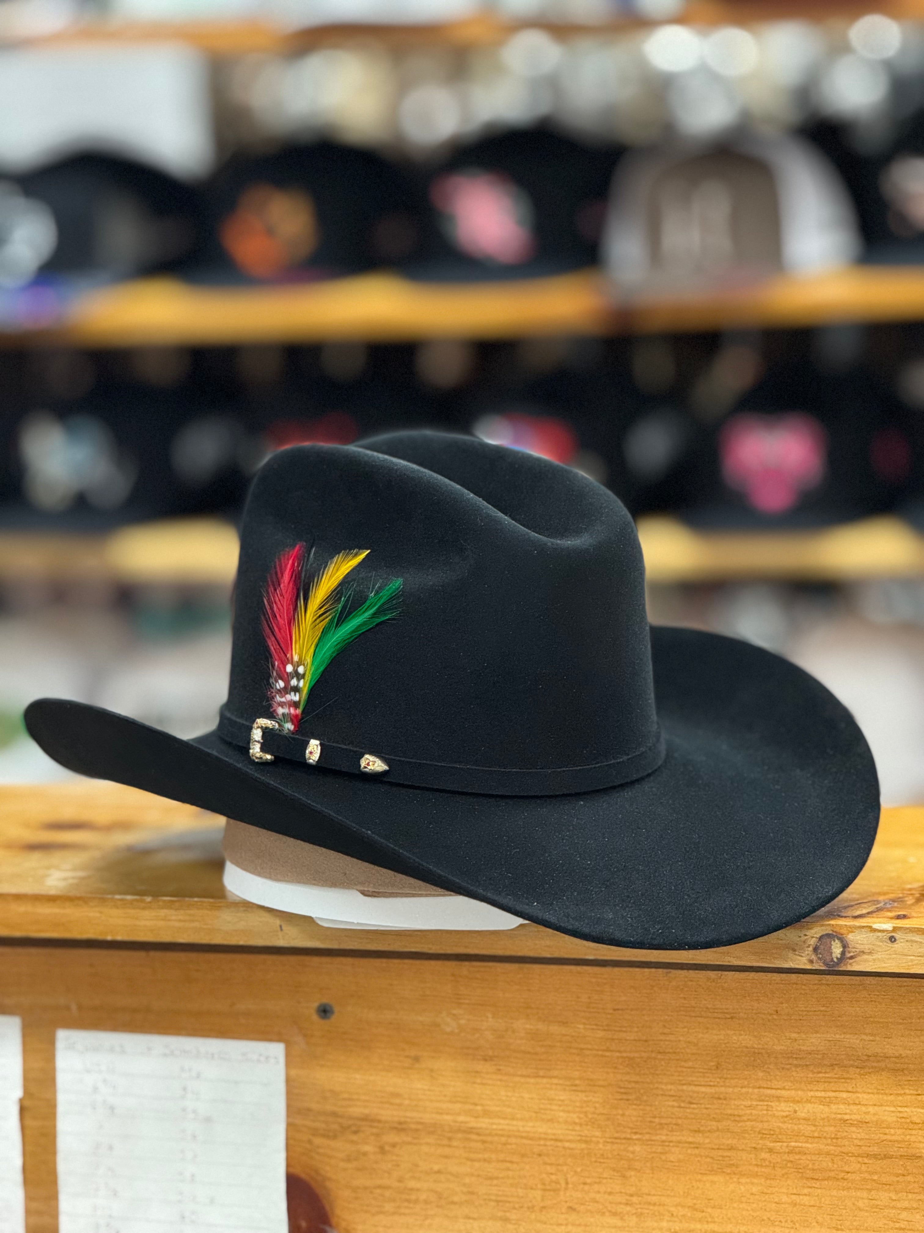 Zwarte El Patron cowboyhoed
