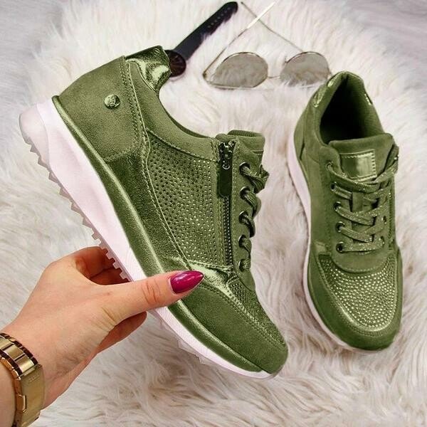 Dames Wedges Ronde Neus Casual Sneakers, Comfortabele Orthopedische Wandelschoenen