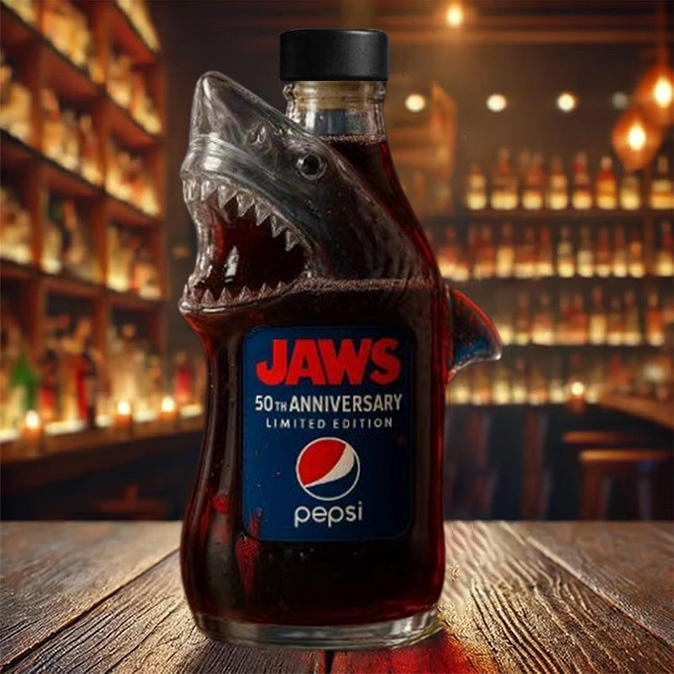 🔥49 % KORTING🔥 Limited edition whiskyfles 50e verjaardag van Jaws