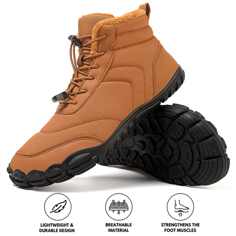 Winddichte en antislip sneeuwlaarzen, rode schoenen voor de winter (Unisex)