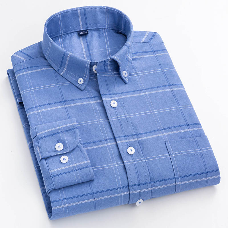 Chemise En Coton Oxford Résistante Aux Plis Pour Homme